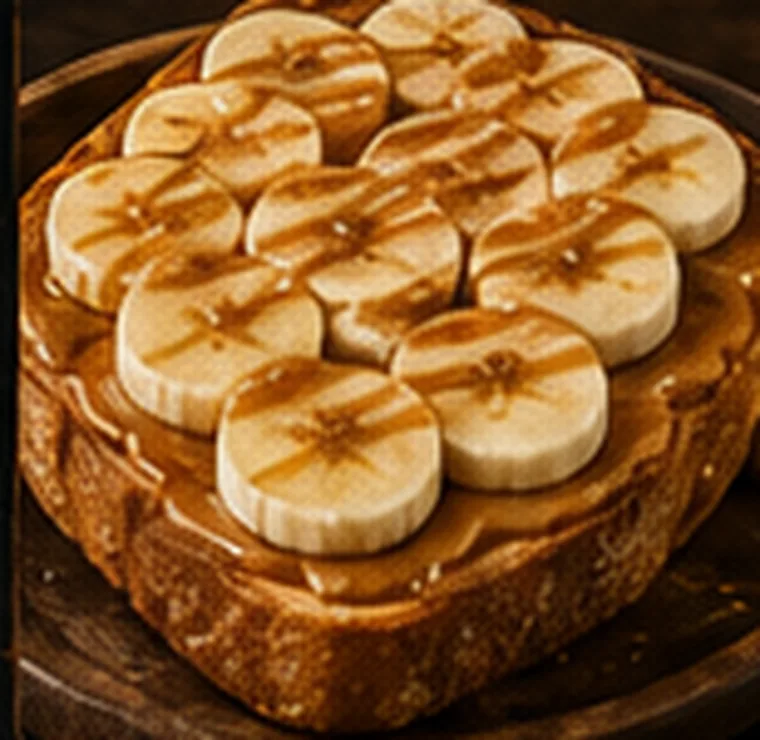 PB Banana Crunch Toast